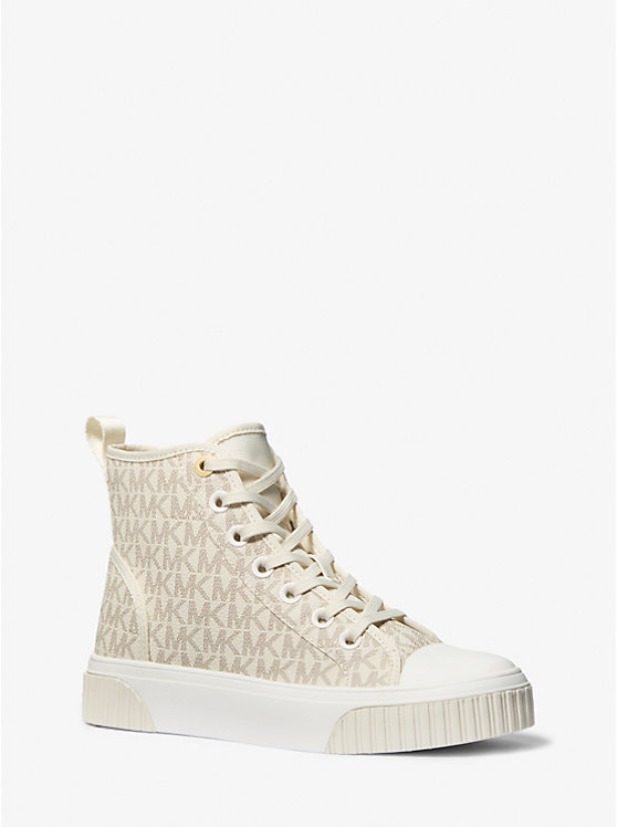 Женские Повседневные кроссовки Michael Kors Gertie Signature Logo High-Top Michael Kors