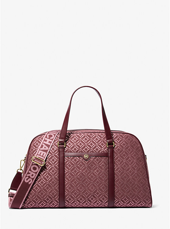 Сумка дорожная Michael Kors Jet Set Travel Extra-Large Metallic Logo Jacquard Michael Kors