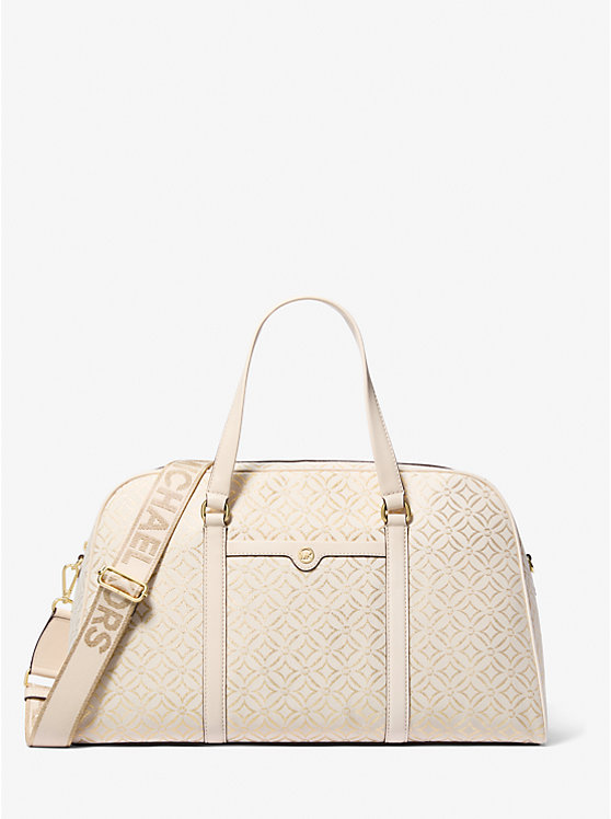 Сумка дорожная Michael Kors Jet Set Travel Extra-Large Metallic Logo Jacquard Michael Kors