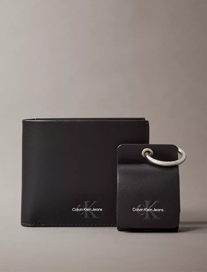 Бумажник Calvin Klein Monogram Logo Slim Bifold + Чехол для Airpods Calvin Klein