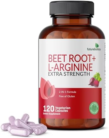 Futurebiotics Beet Root + L-Arginine 2000 MG, Non-GMO, 120 Vegetarian Capsules (Вегетарианские капсулы) (Packing may vary) FutureBiotics