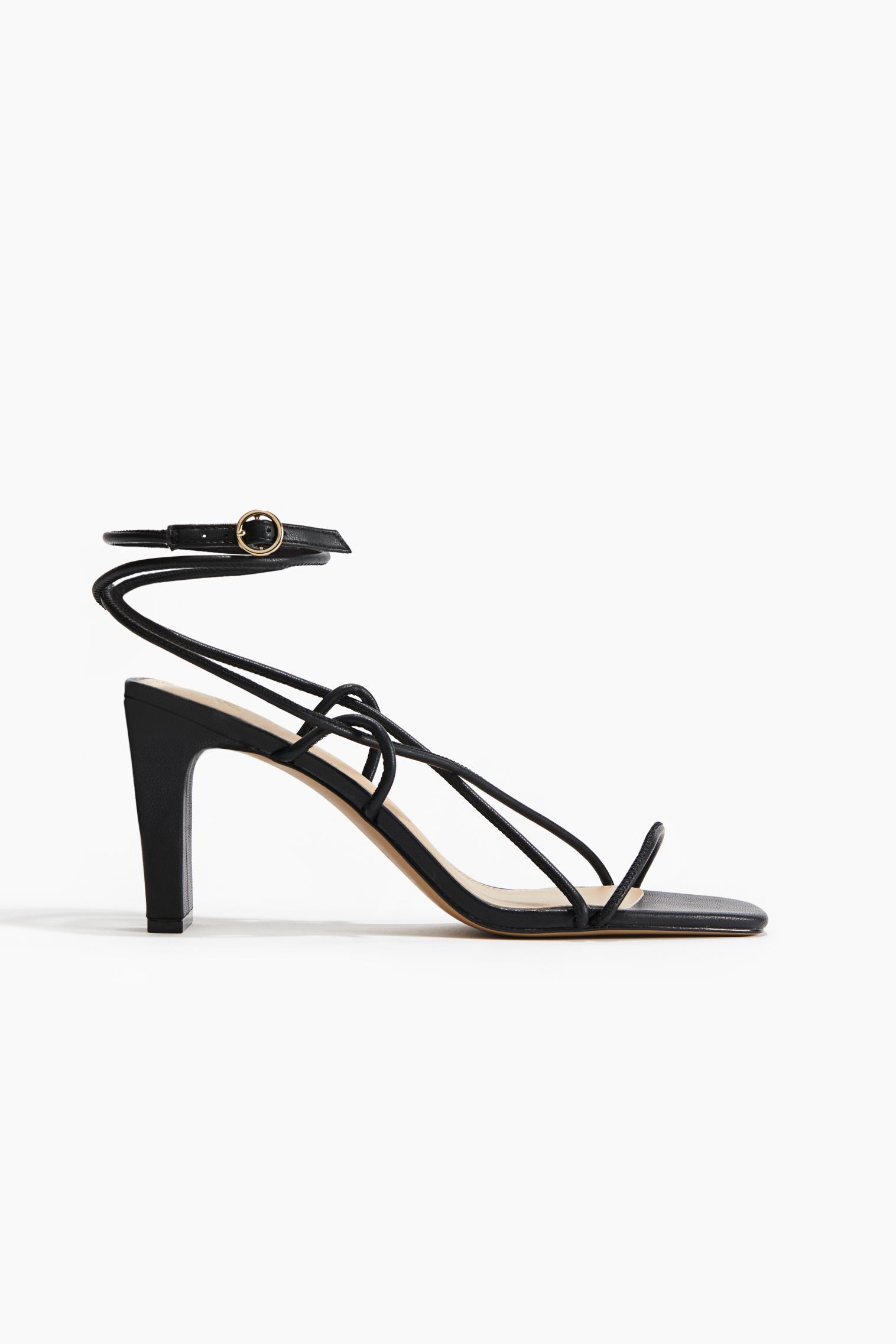 Женские Босоножки на каблуке H&M Heeled Strappy Sandals H&M