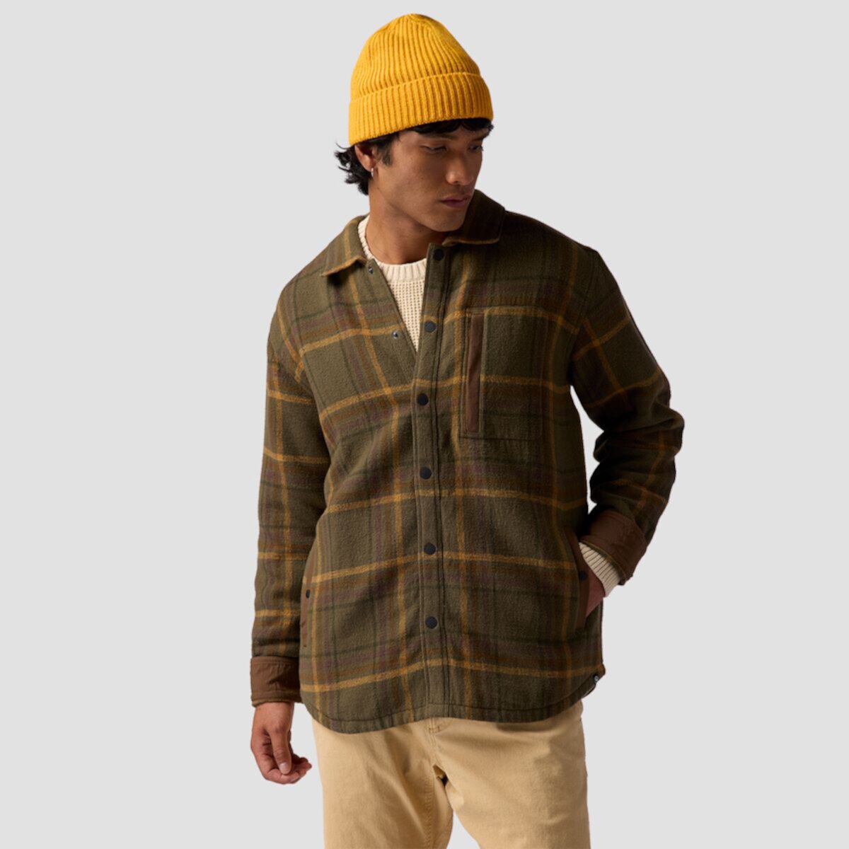 Мужская Повседневная рубашка Backcountry Venture Stretch Flannel Shacket Backcountry