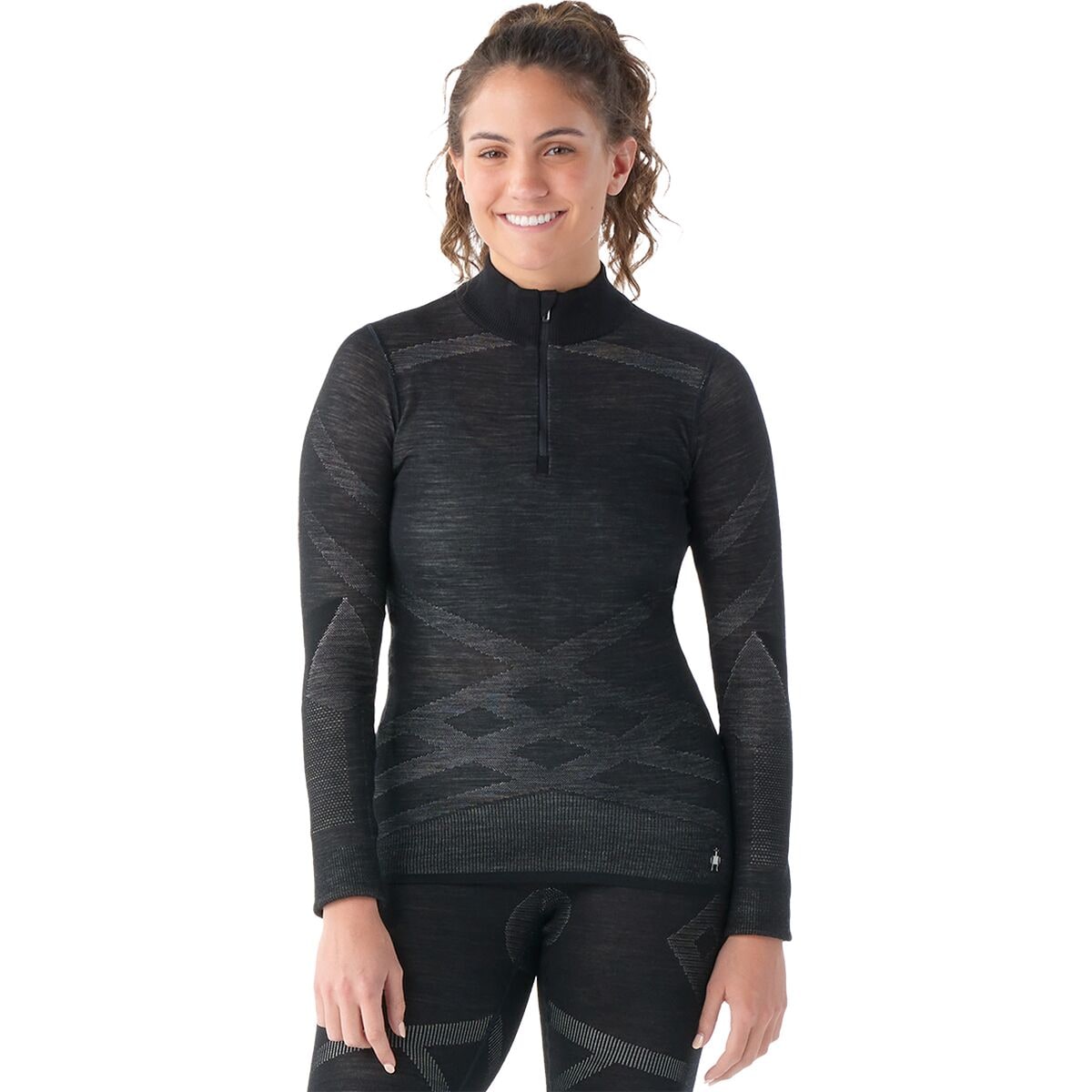 Термобельё Intraknit Thermal Merino 1/4 Zip для женщин, легкое и удобное Smartwool