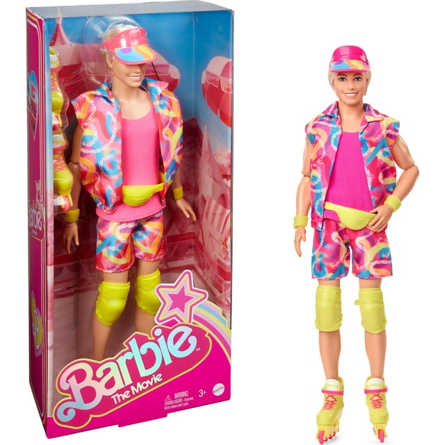 Barbie The Movie In-Line Skating Outfit Collectible Ken Doll with Visor, Knee Pads & Inline Skates Barbie