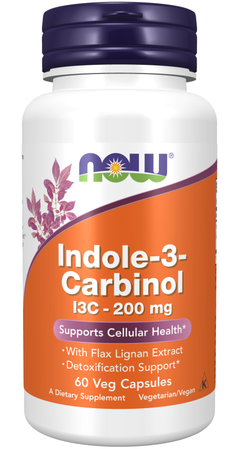 Indole-3-Carbinol (I3C) 200 mg Veg Capsules NOW Foods