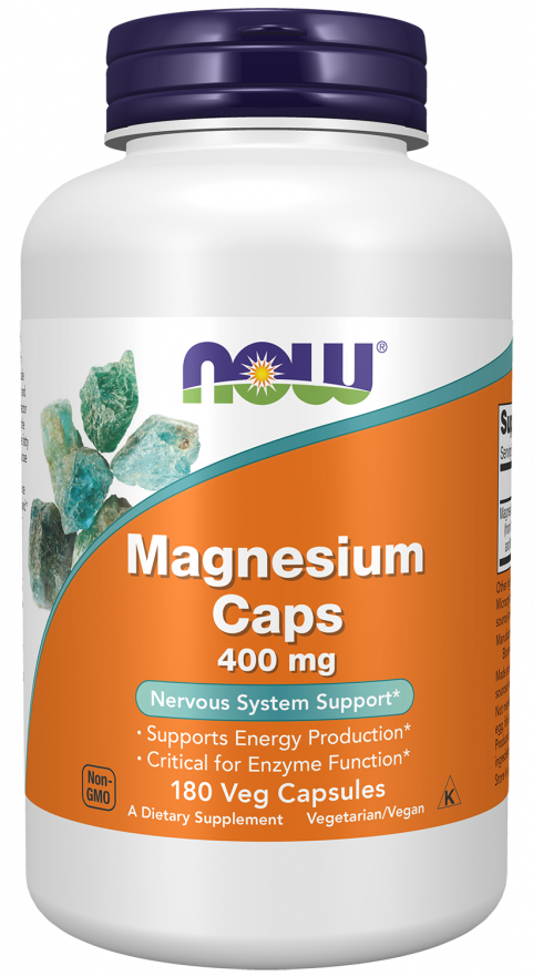 Magnesium 400 mg Veg Capsules NOW Foods