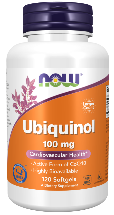 Ubiquinol 100 mg 120 капсул NOW Foods