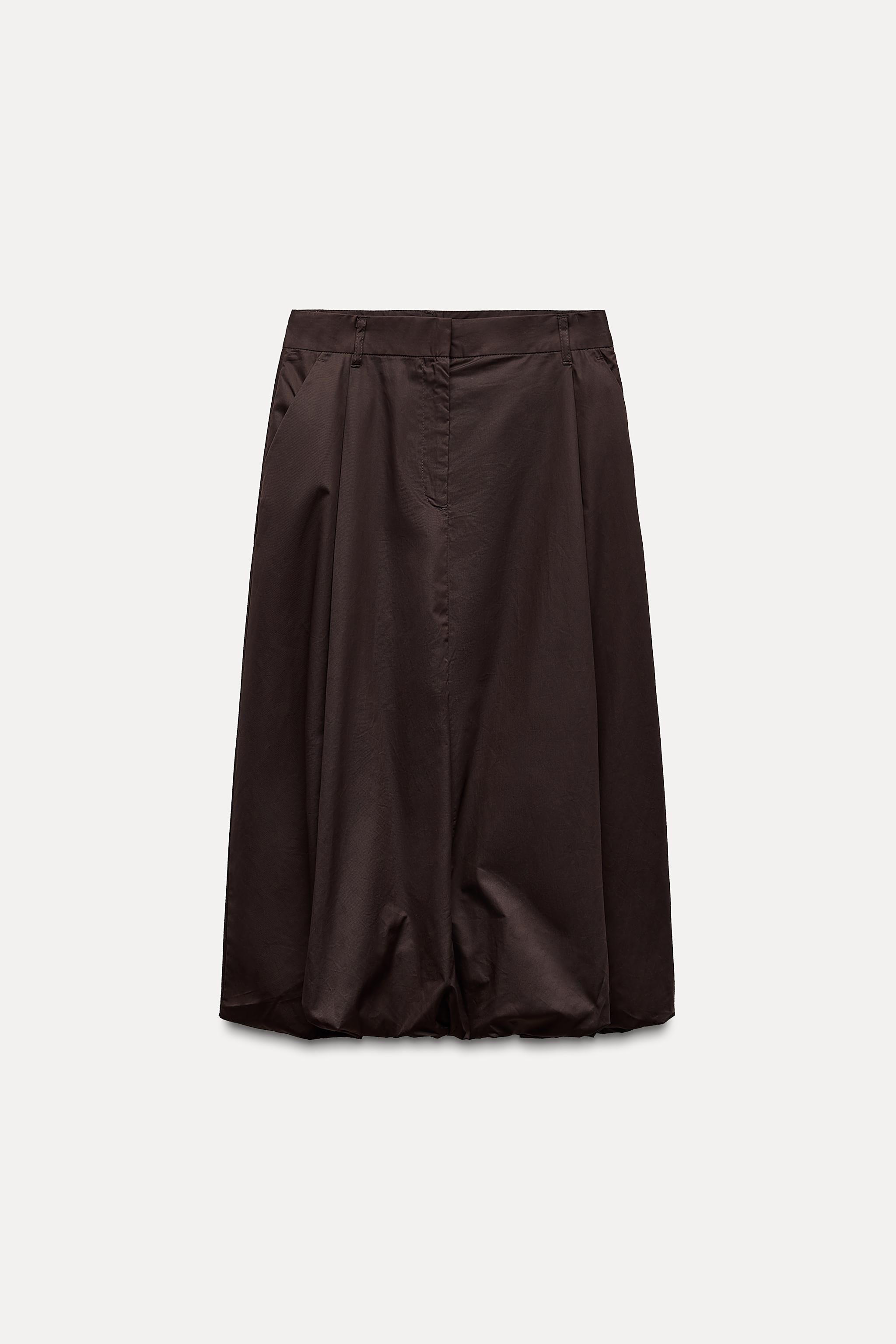 BALLOON MIDI SKIRT WITH DARTS Zara