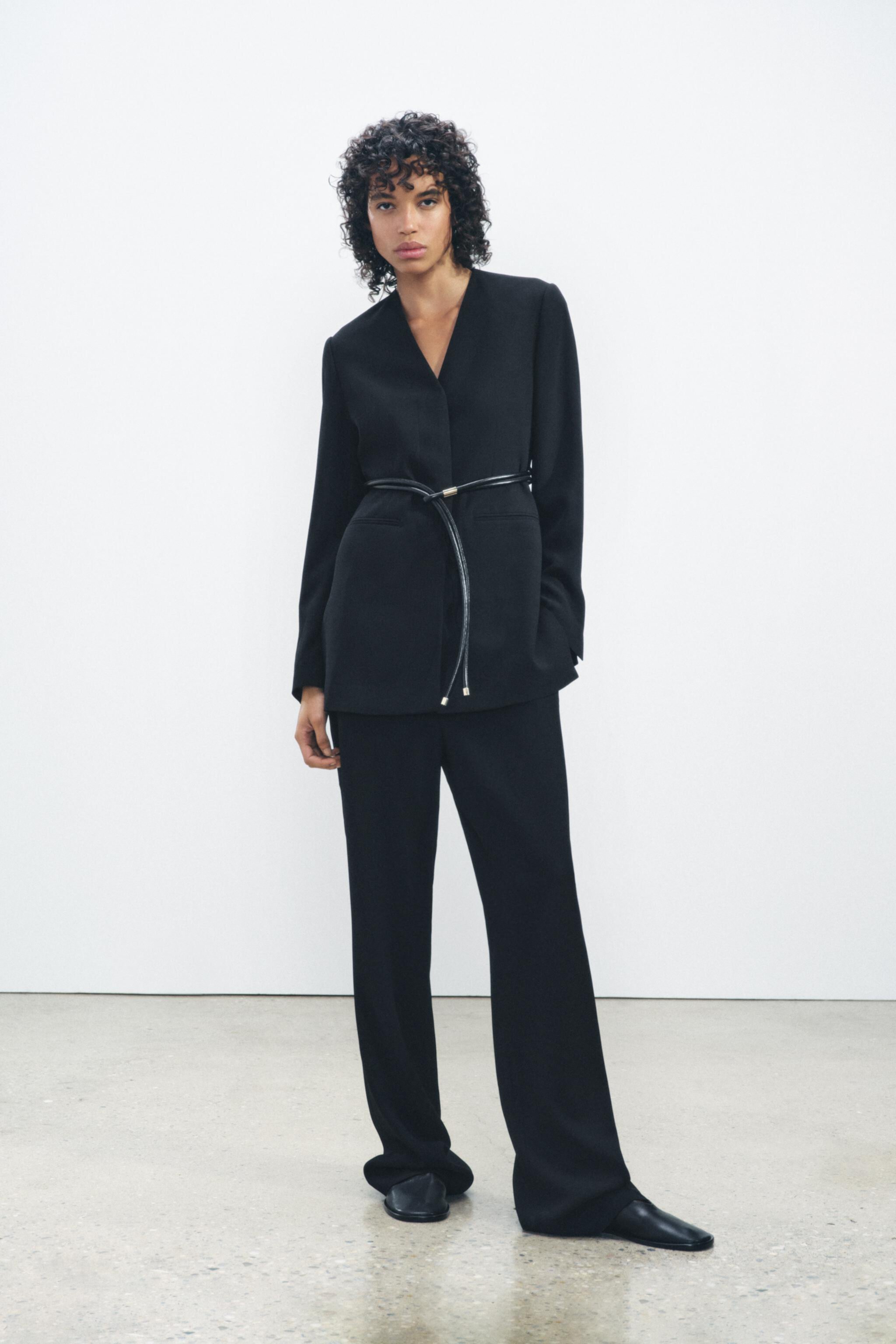 BELTED BLAZER ZW COLLECTION Zara