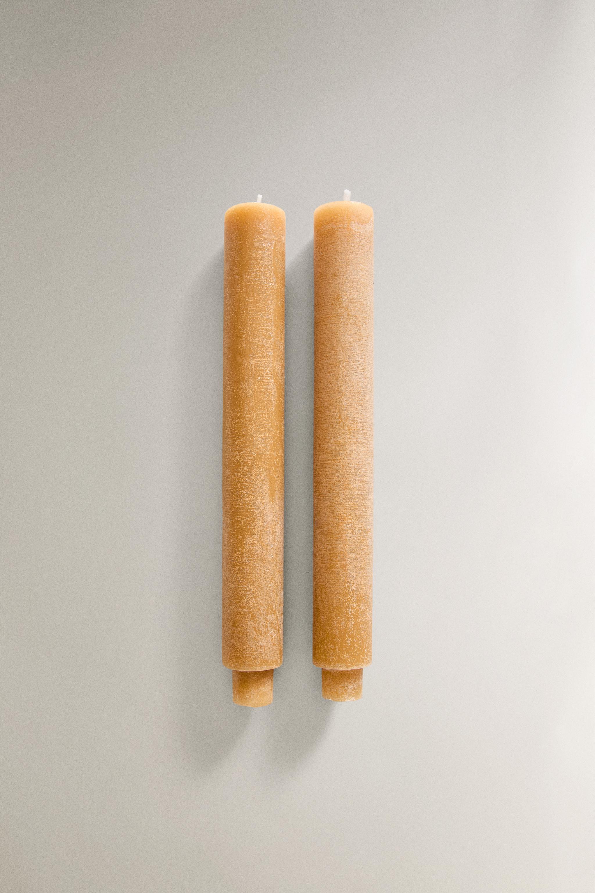 DECORATIVE STRAIGHT CANDLE SET (SET OF 2) Zara Home