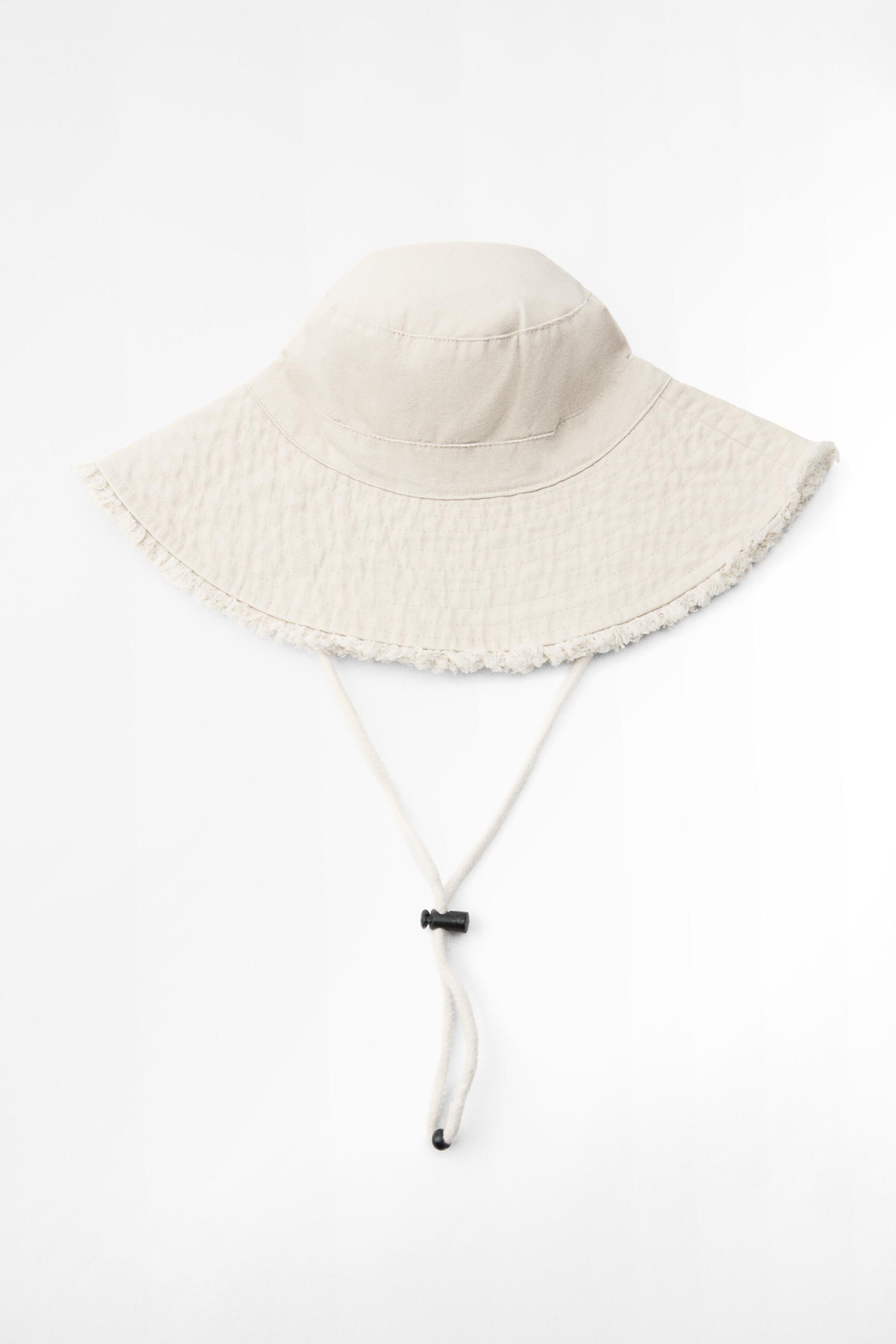 Панама ZARA FRAYED BUCKET HAT ZARA