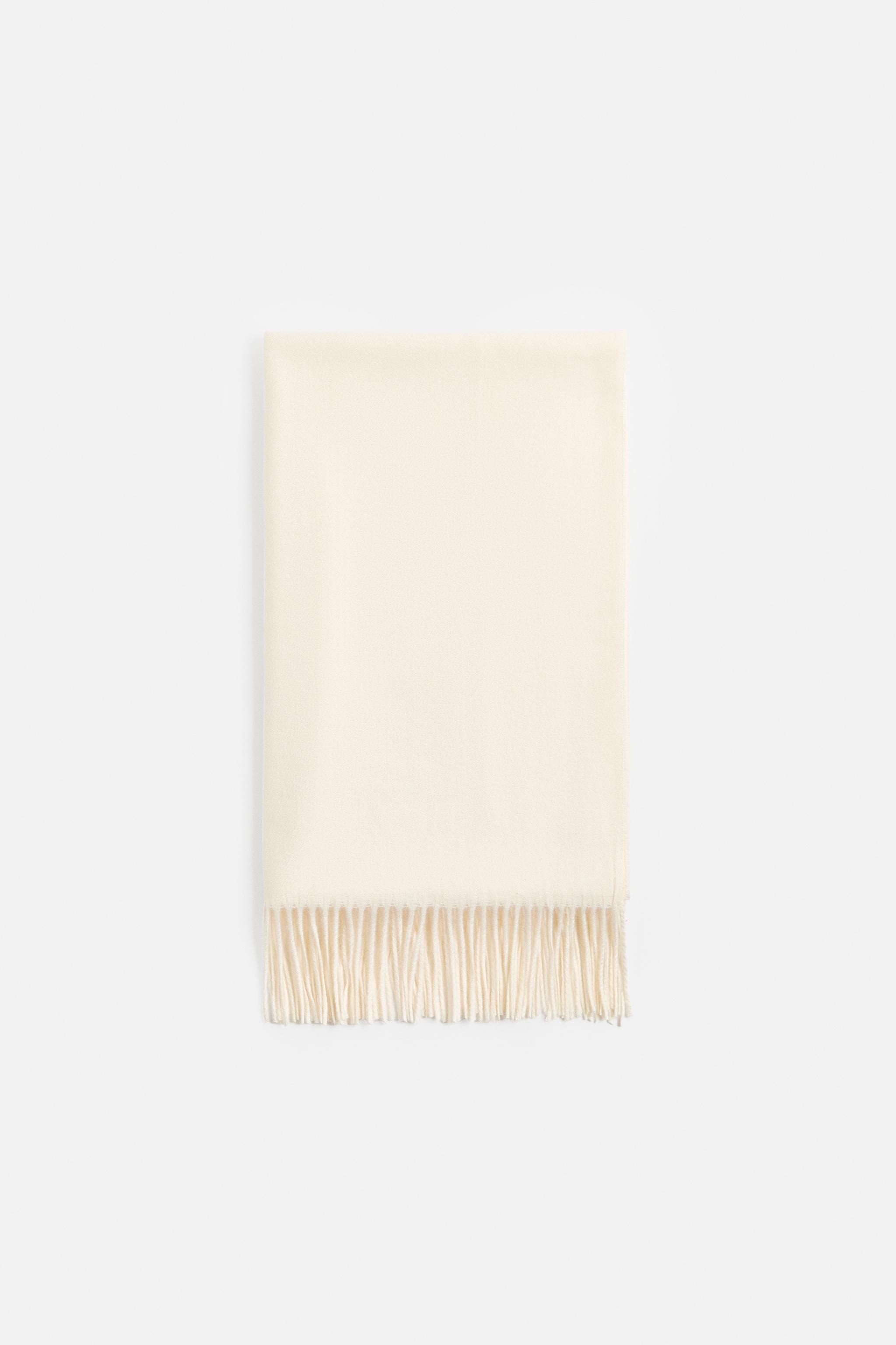 FRINGED SCARF Zara