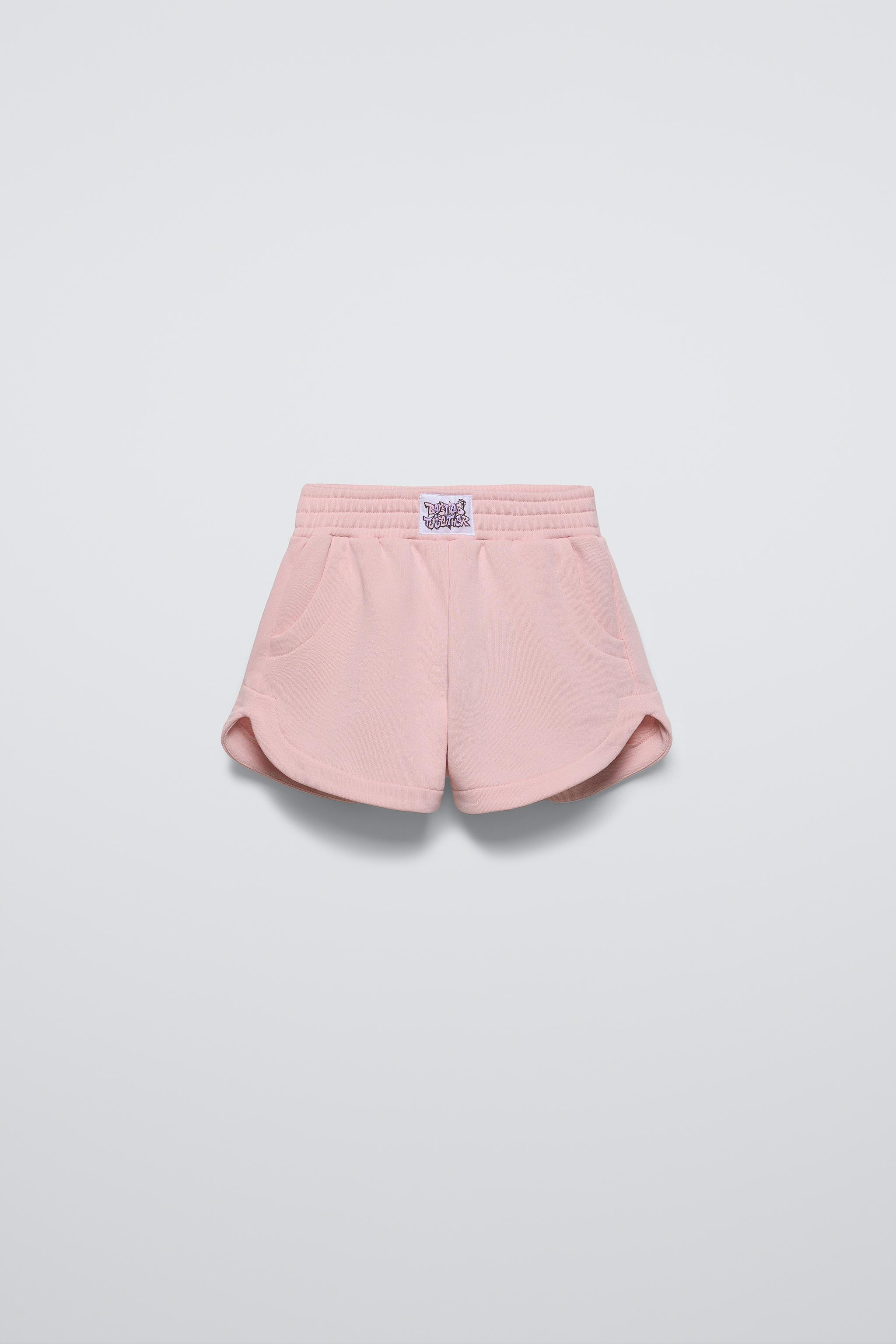  Детские спортивные шорты Zara LABEL TRIM SHORTS ZARA