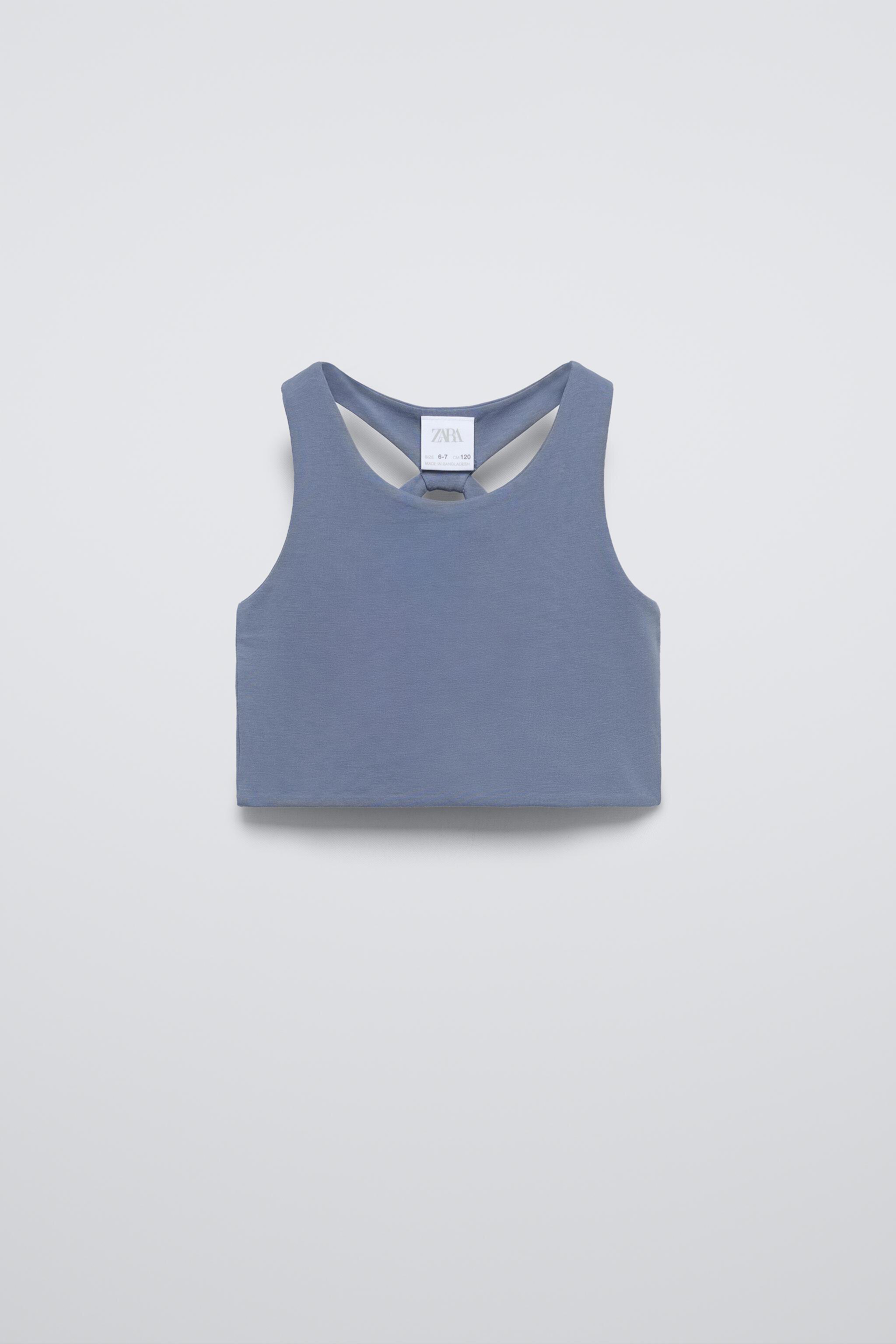  Майка Zara PLAIN CROP TOP ZARA