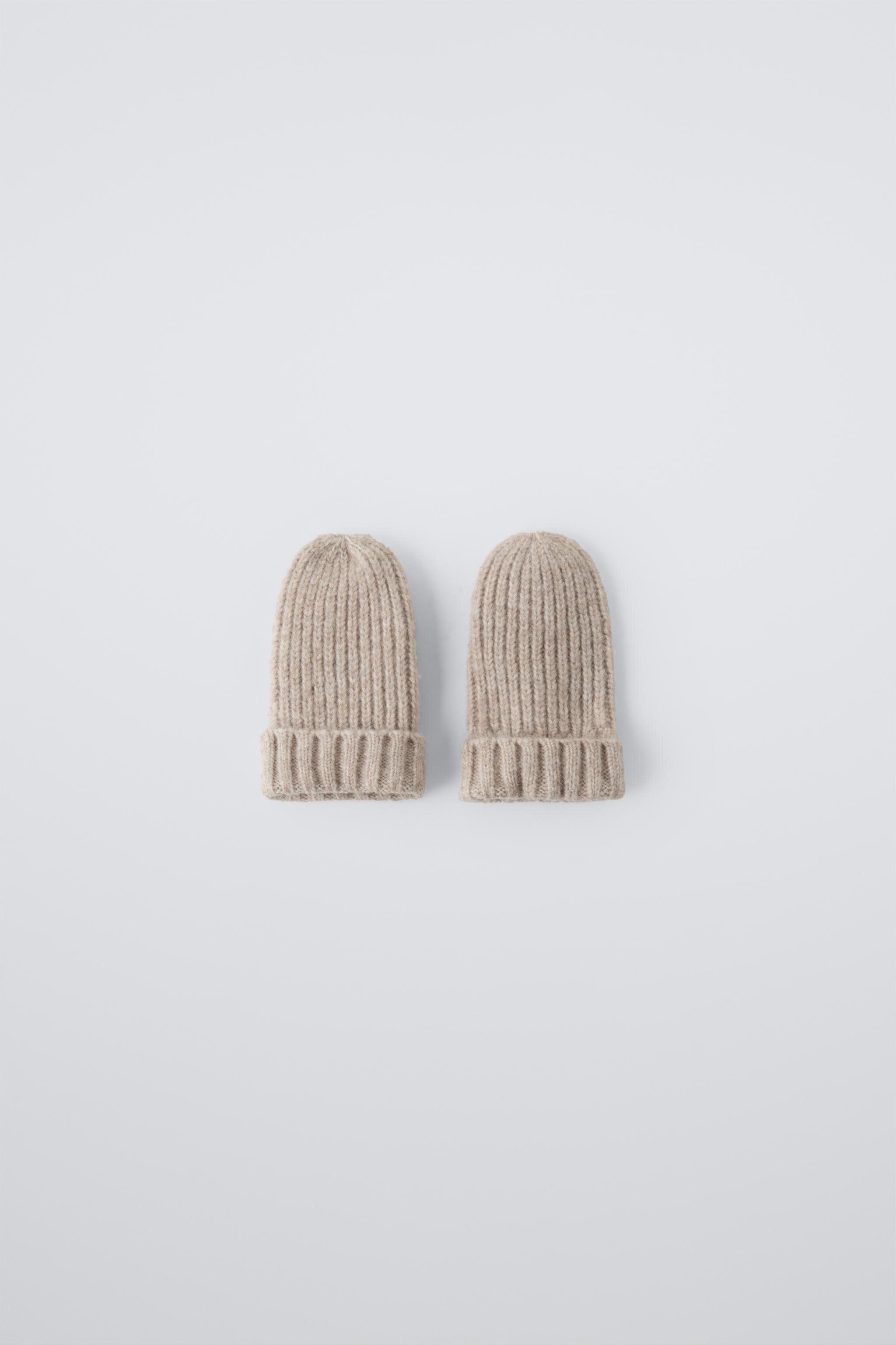 Варежки ZARA PLAIN KNIT MITTENS ZARA