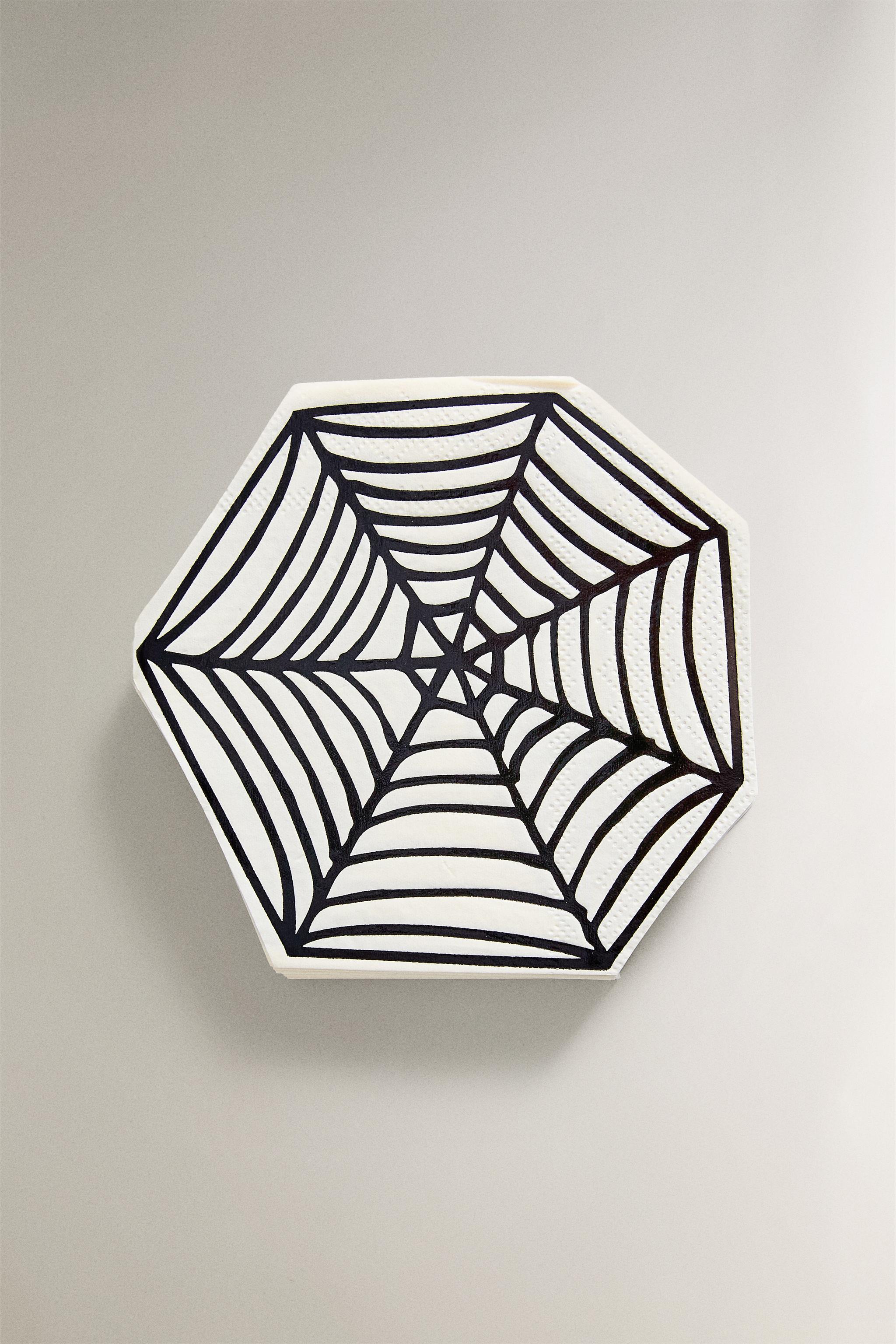 SET OF KID'S HALLOWEEN COBWEB PAPER NAPKINS (SET OF 20) Zarahome