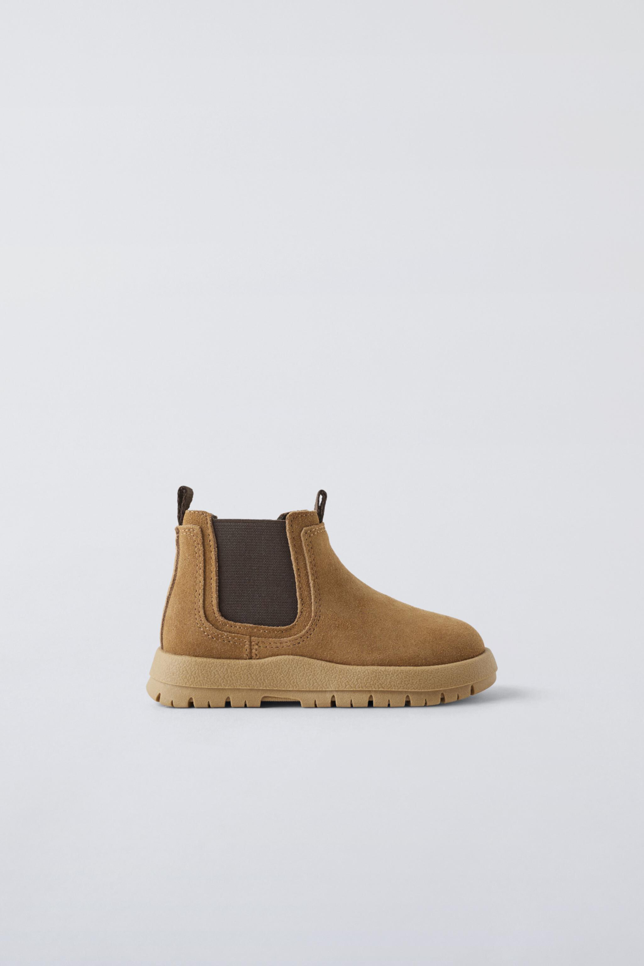 STRETCH LEATHER BOOTS ZARA - ZARA KIDS