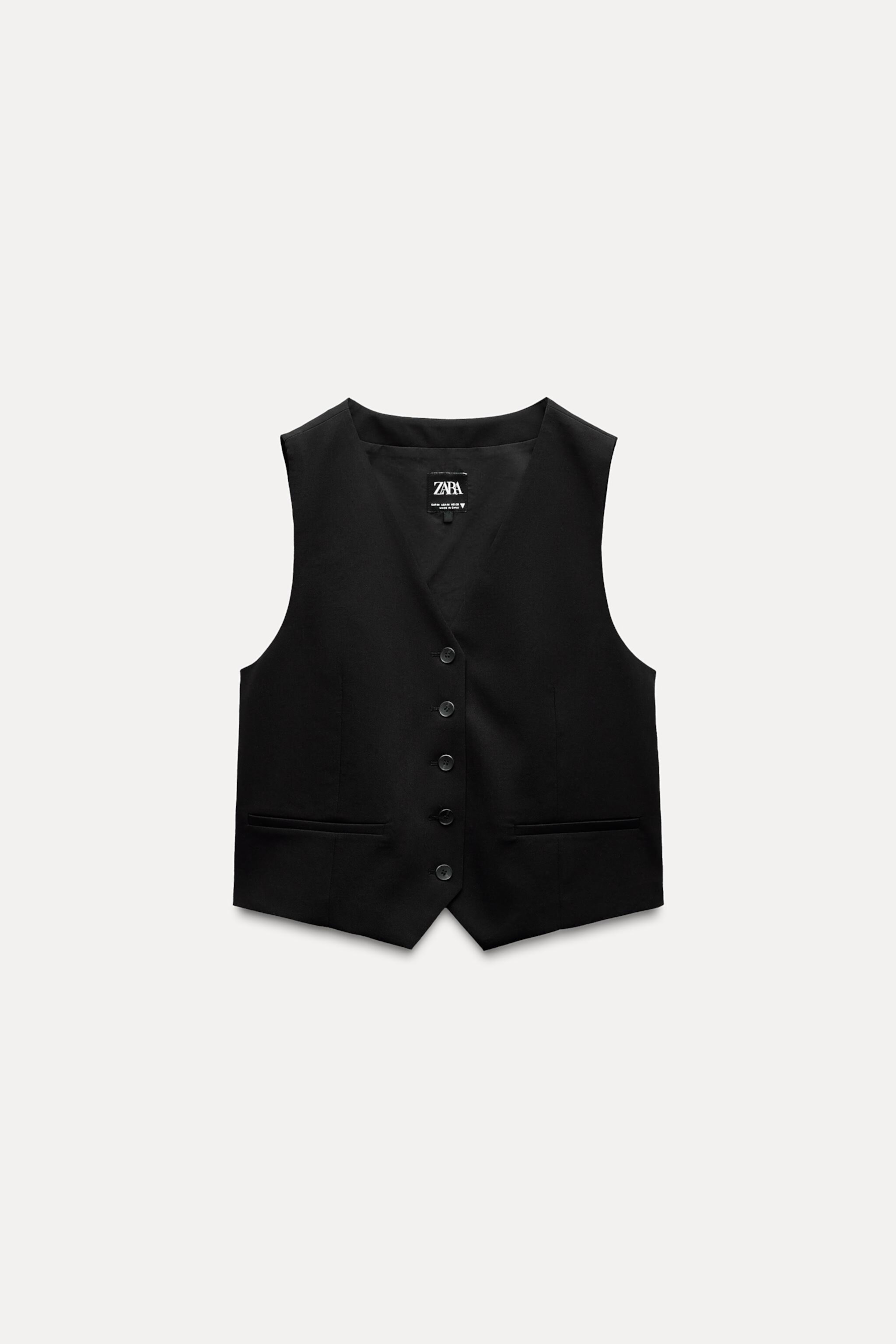 Женский Жилет для костюма Zara TABBED VEST ZARA