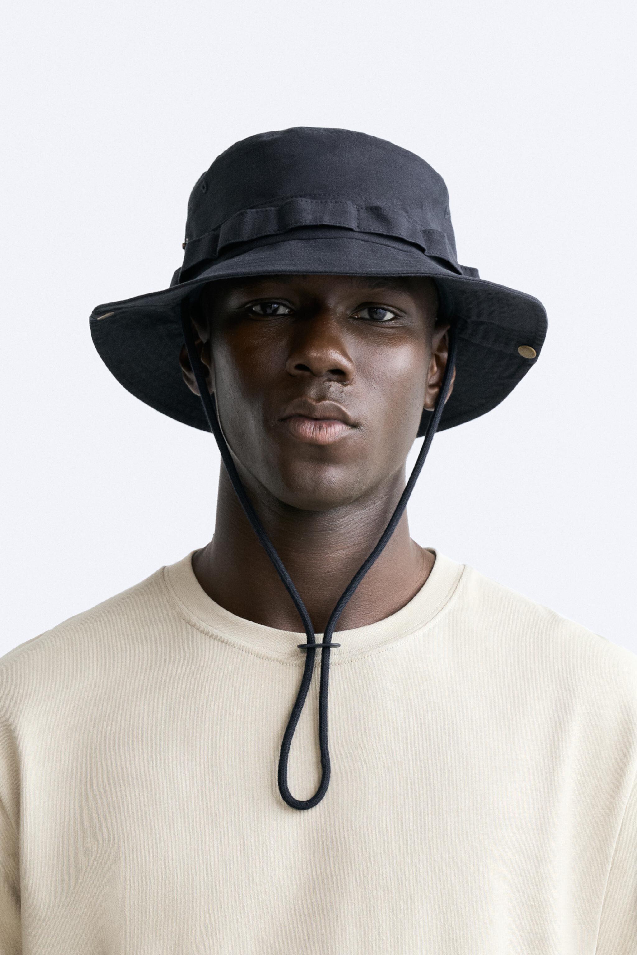 Панамы ZARA UTILITY BUCKET HAT ZARA