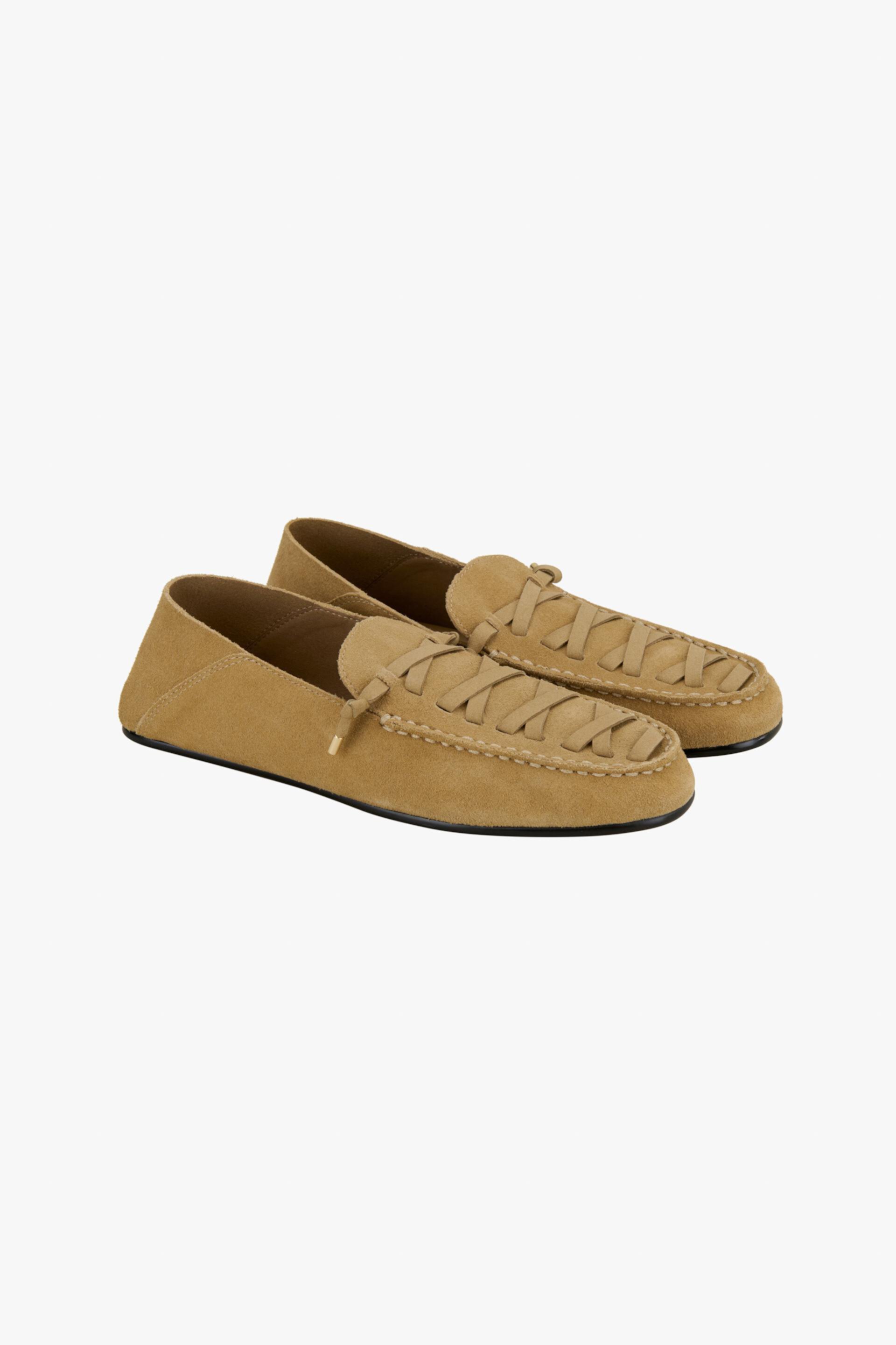 Мужские Лоферы Zara Woven Leather Loafers X Stefano Pilati ZARA