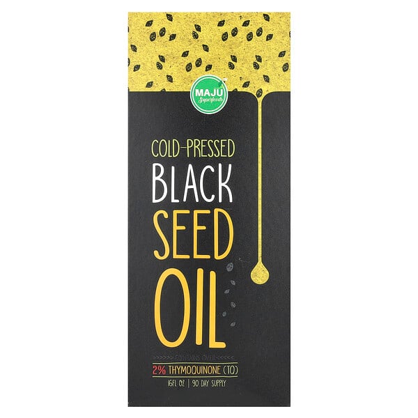 Cold-Pressed Black Seed Oil, 16 fl oz (Жидкие унции) Maju Superfoods