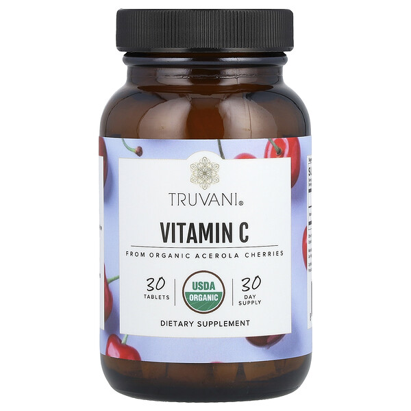 Vitamin C, 30 Tablets (Таблетки) Truvani