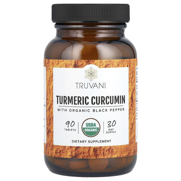 Turmeric Curcumin, 90 Tablets (Таблетки) Truvani