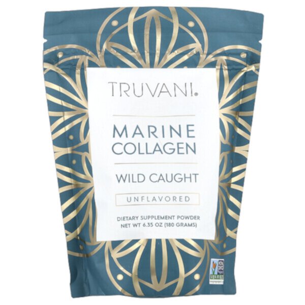 Marine Collagen, Wild Caught, Unflavored (Без вкуса) , 6.35 oz (Унции) (180 g) Truvani