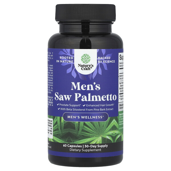 Men's Saw Palmetto, 60 Capsules (Капсулы) Nature's Craft