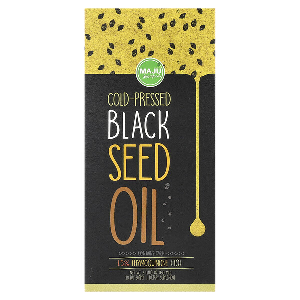 Cold-Press Black Seed Oil , 2 fl oz (Жидкие унции) (60 ml) Maju Superfoods