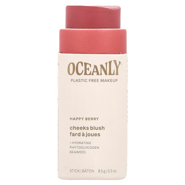 Oceanly™, Cheeks Blush, Happy Berry, 0.3 oz (8.5 g) ATTITUDE