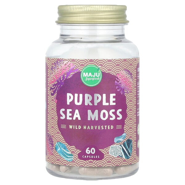 Purple Sea Moss , 60 Capsules (Капсулы) Maju Superfoods