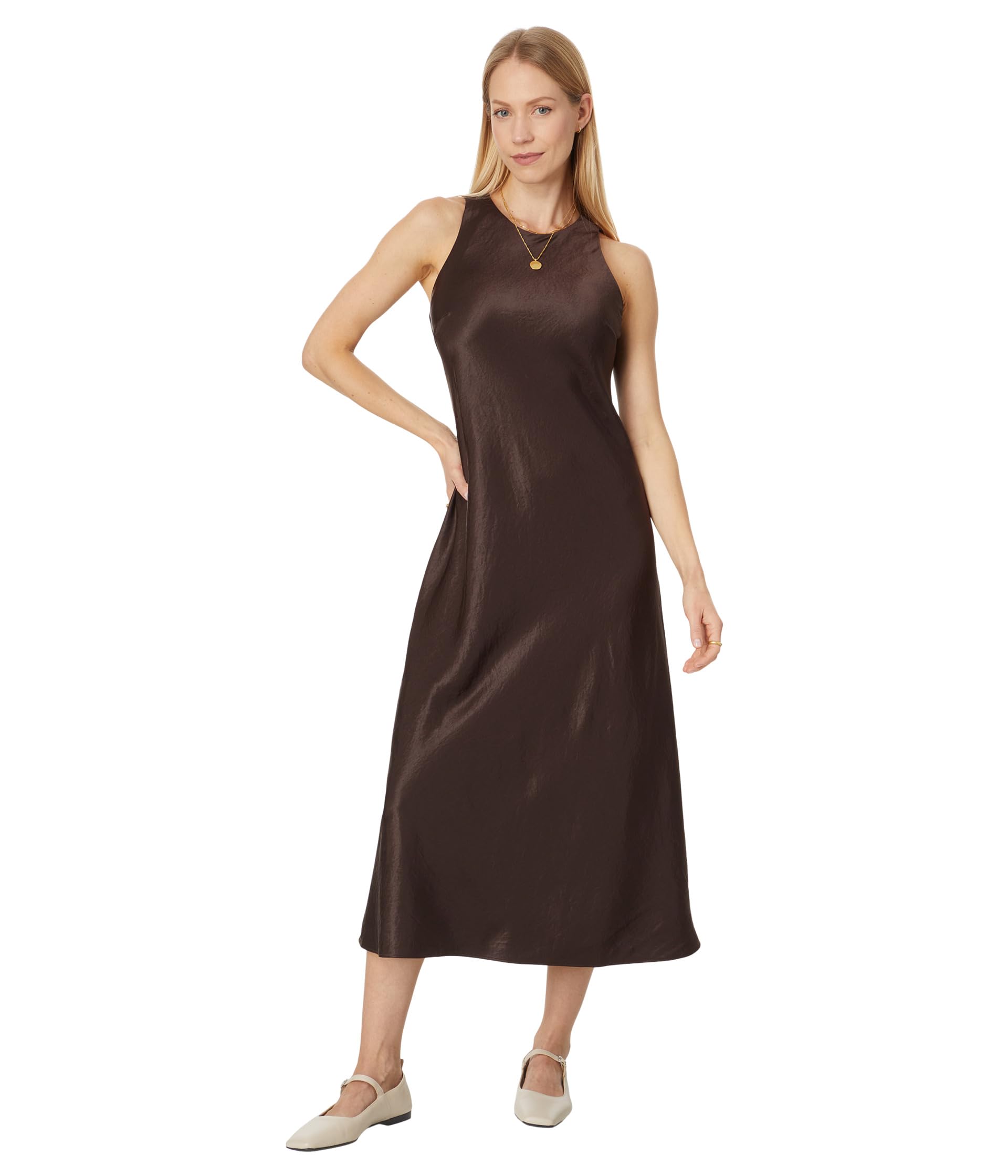 Женское Платье Madewell Ameera Dress - Drapey Satin Madewell