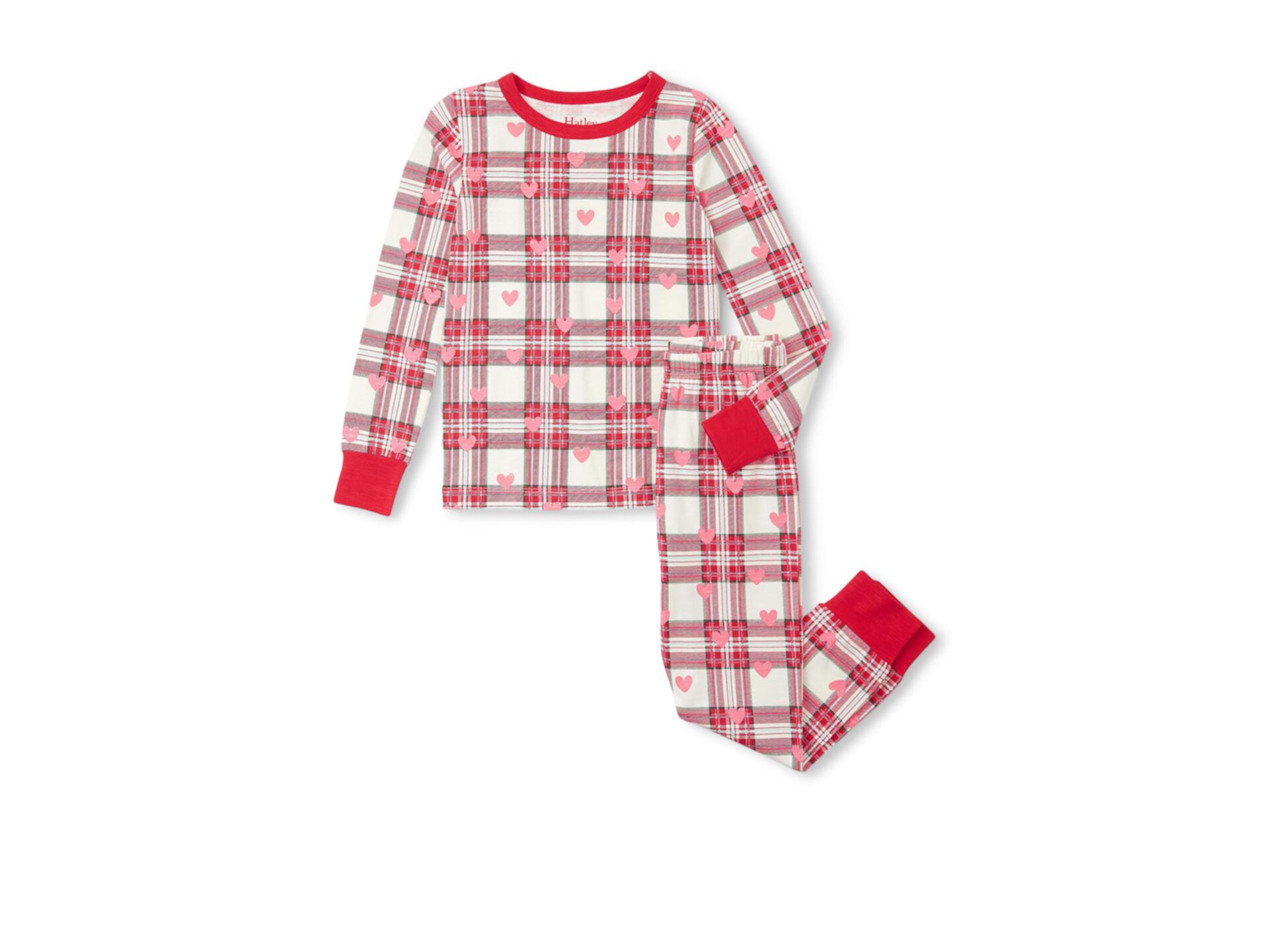 Детские Пижамы Hatley Hearts Плед из Хлопка Hatley