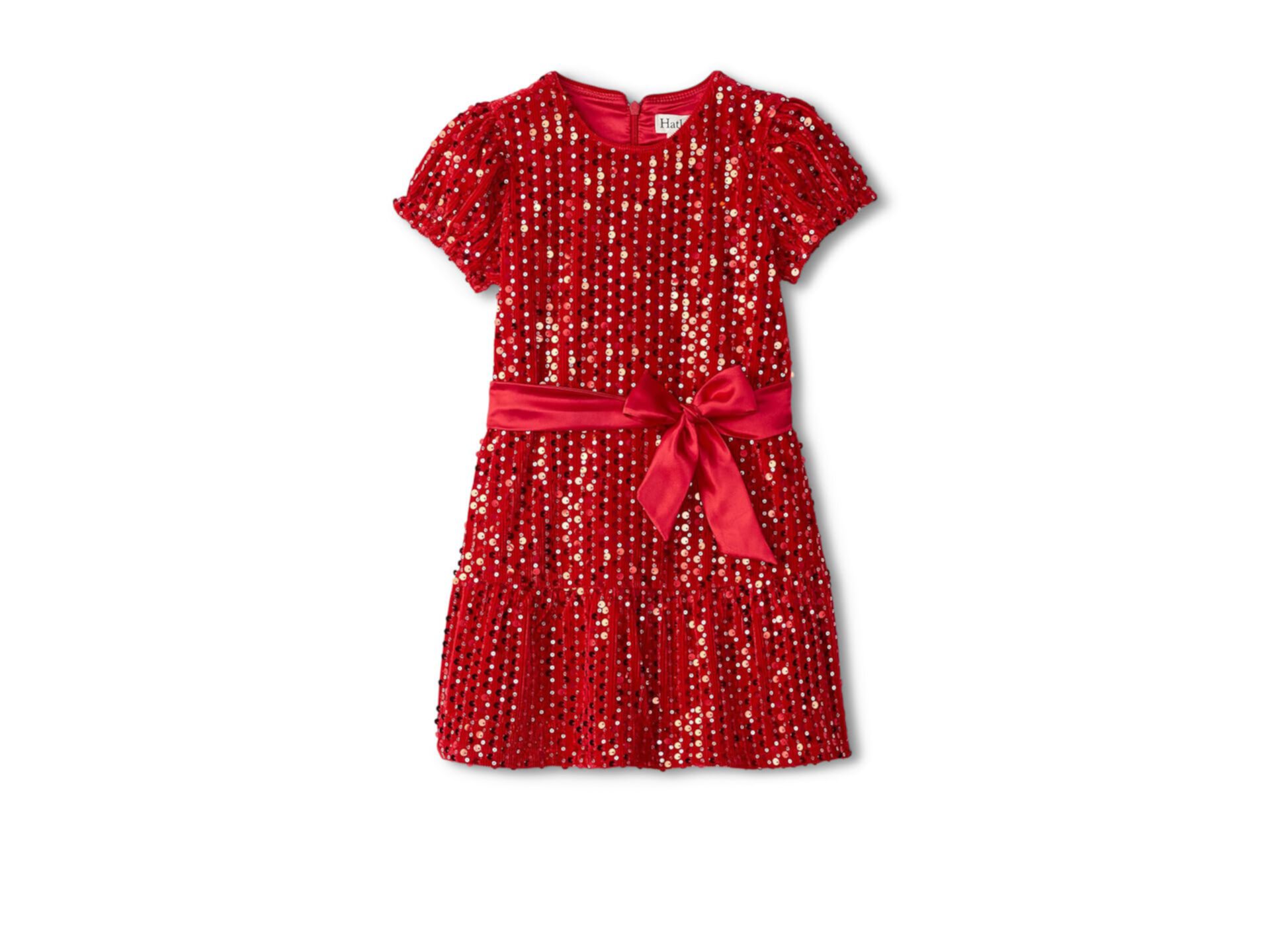 Детский Сарафан Hatley Красный Велюровый С О sequins Hatley