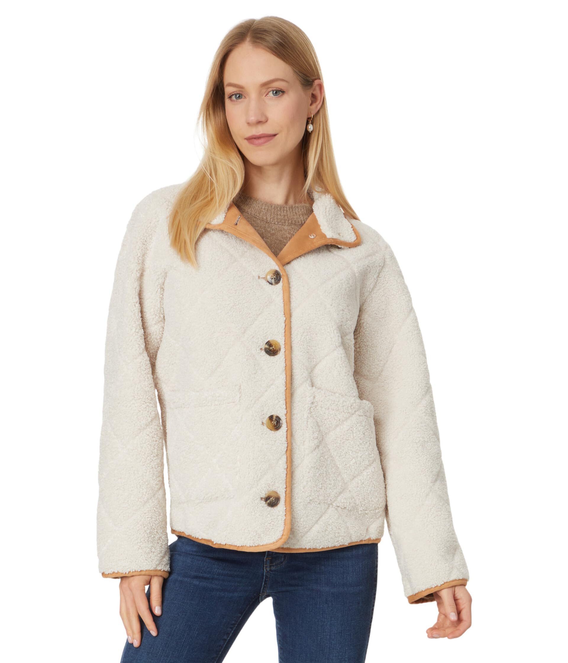 Женский Пуховик LAUREN Ralph Lauren Shrt 2 Front Pockets Quilt Faux Shearlin LAUREN Ralph Lauren