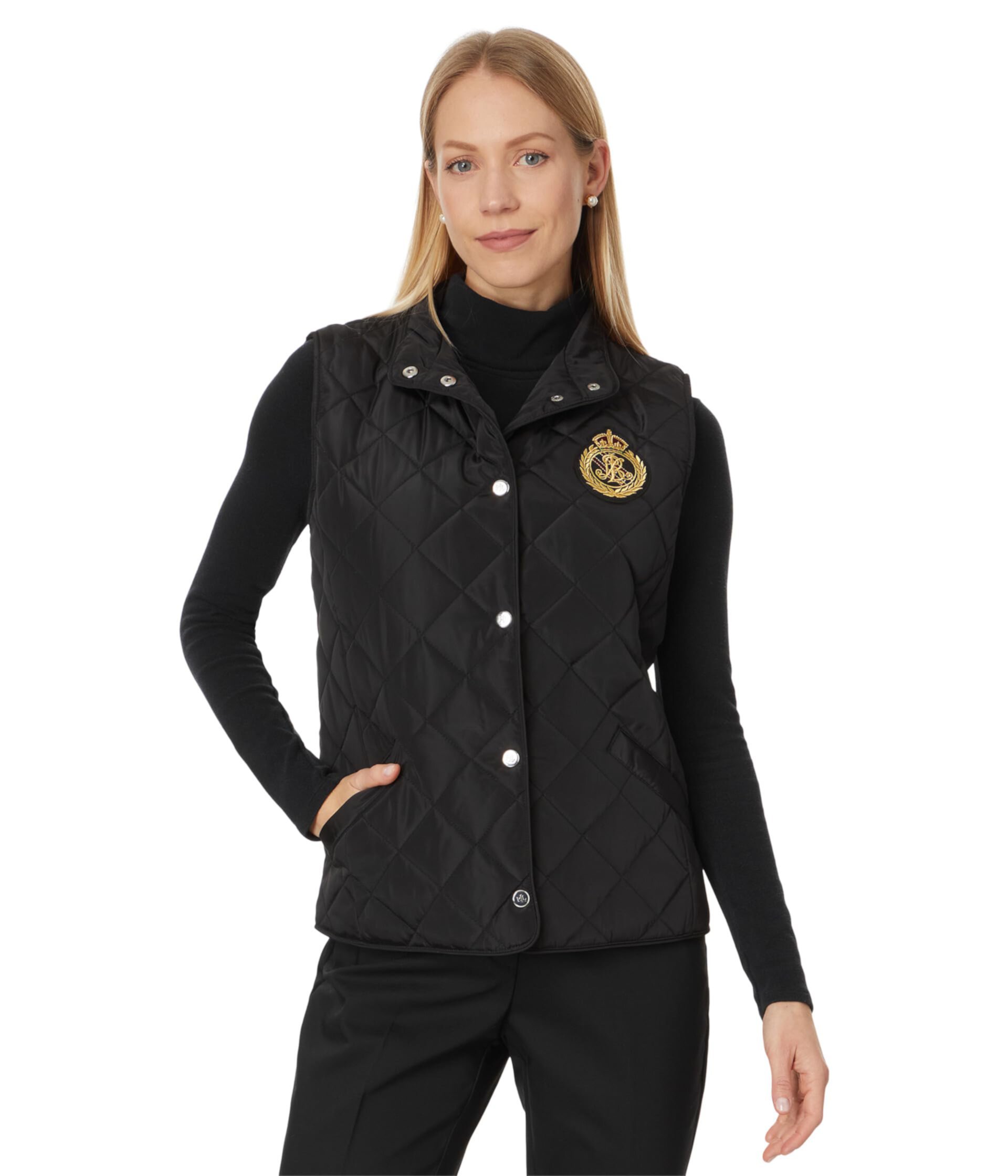 Женский Пуховик LAUREN Ralph Lauren Recycled Quilt Vest W Crest 23" LAUREN Ralph Lauren