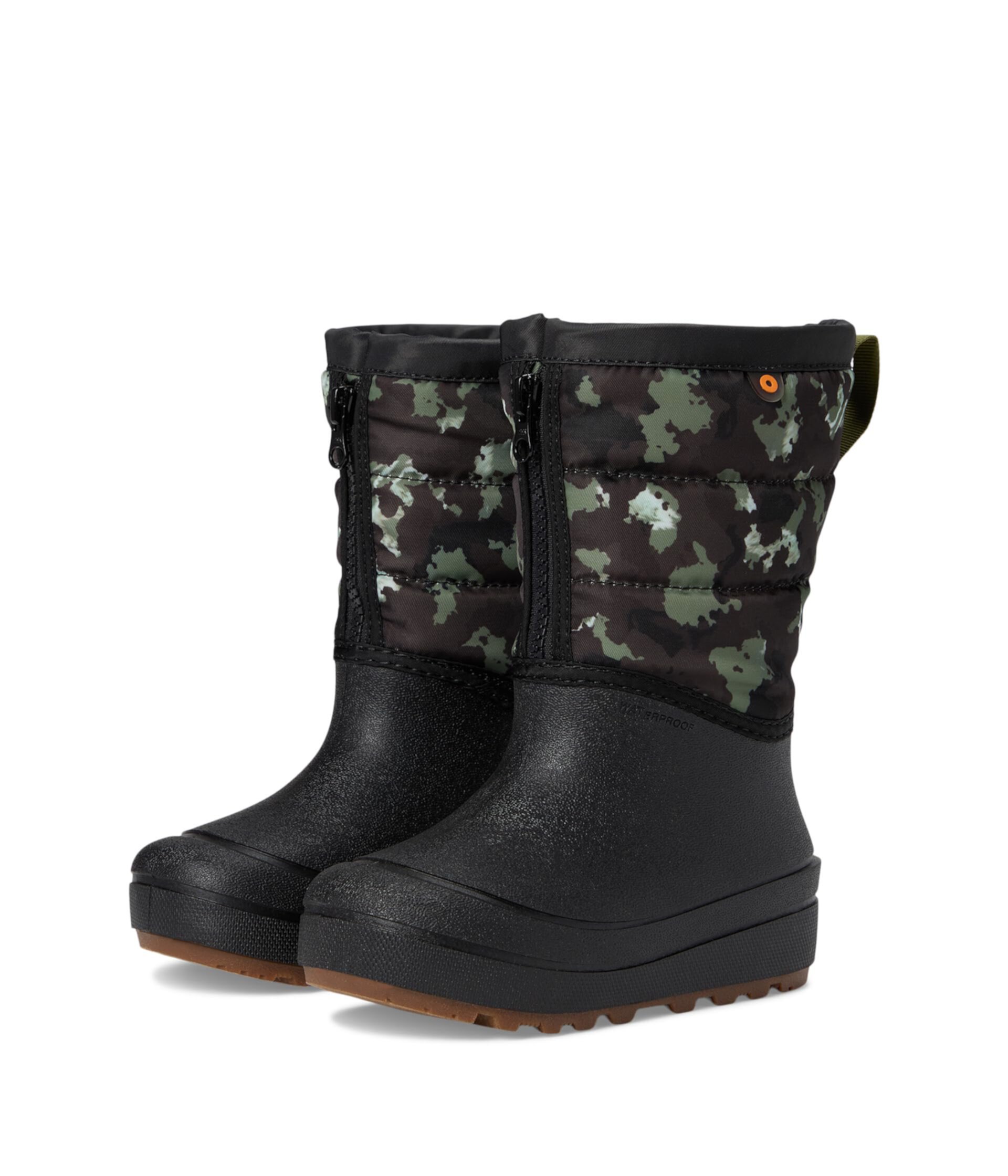 Детские резиновые сапоги Bogs Snow Shell Zip - Camo Texture Bogs