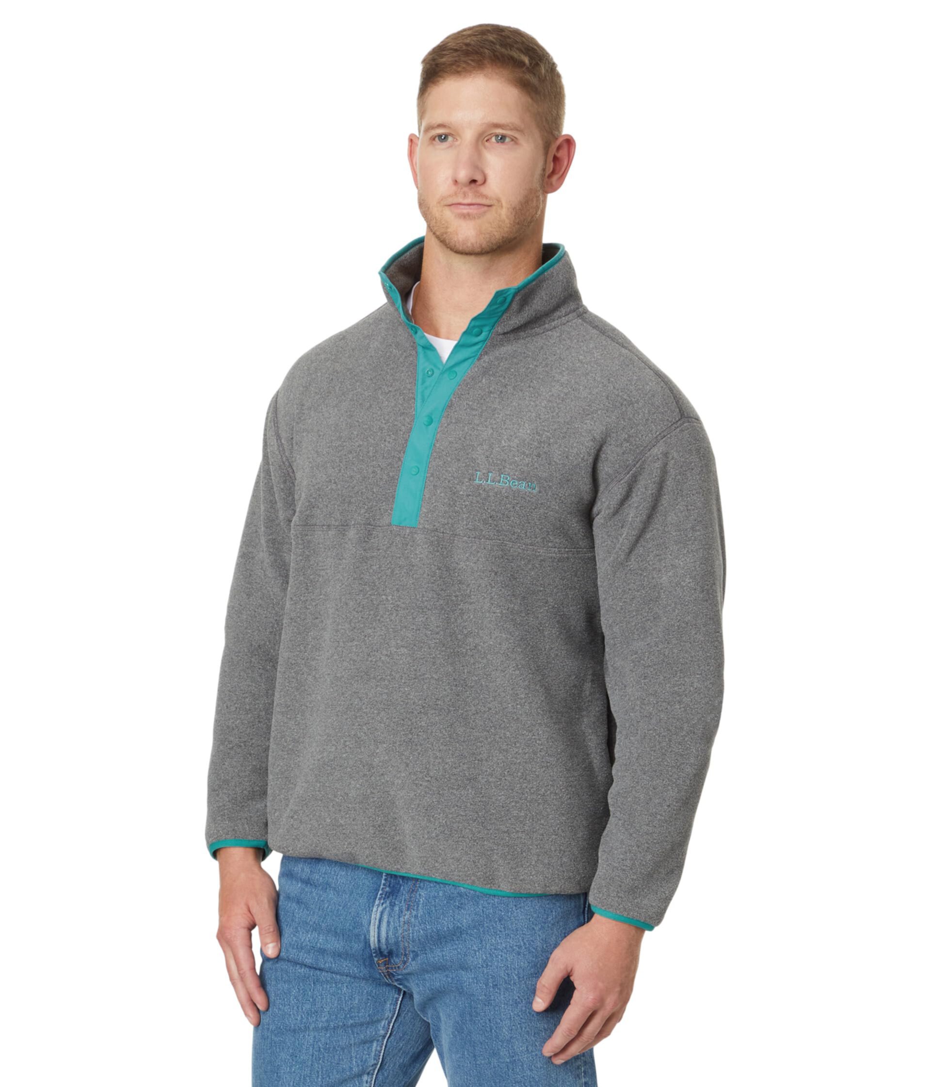 Универсальная Повседневная Куртка L.L.Bean Bean's Classic Snap Fleece II Pullover L.L.Bean