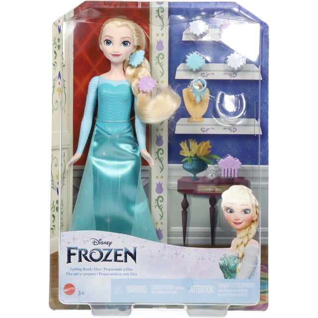 Disney Frozen Getting Ready Elsa Doll Mattel