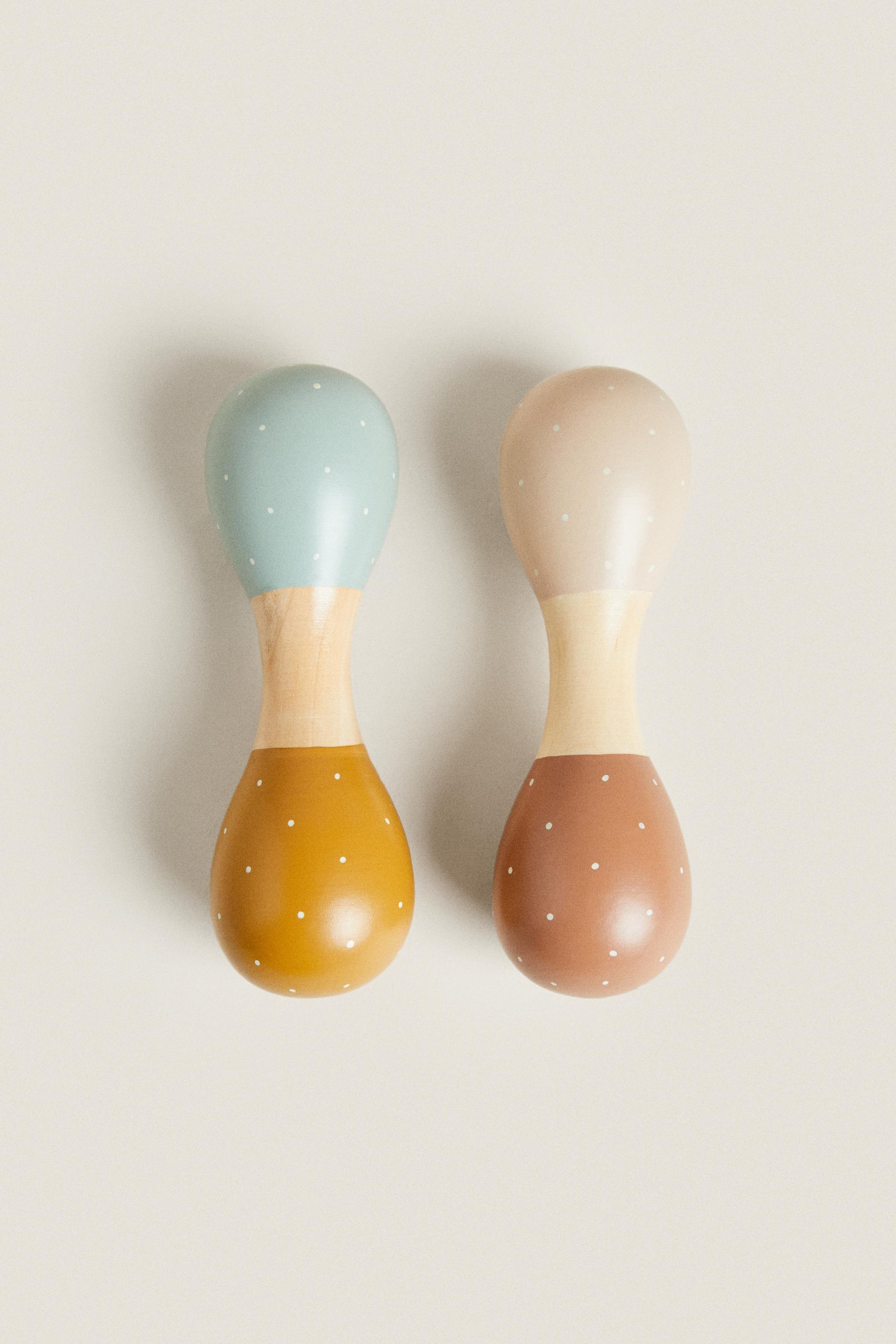 CHILDREN'S TOY WOODEN MARACAS Zara Home