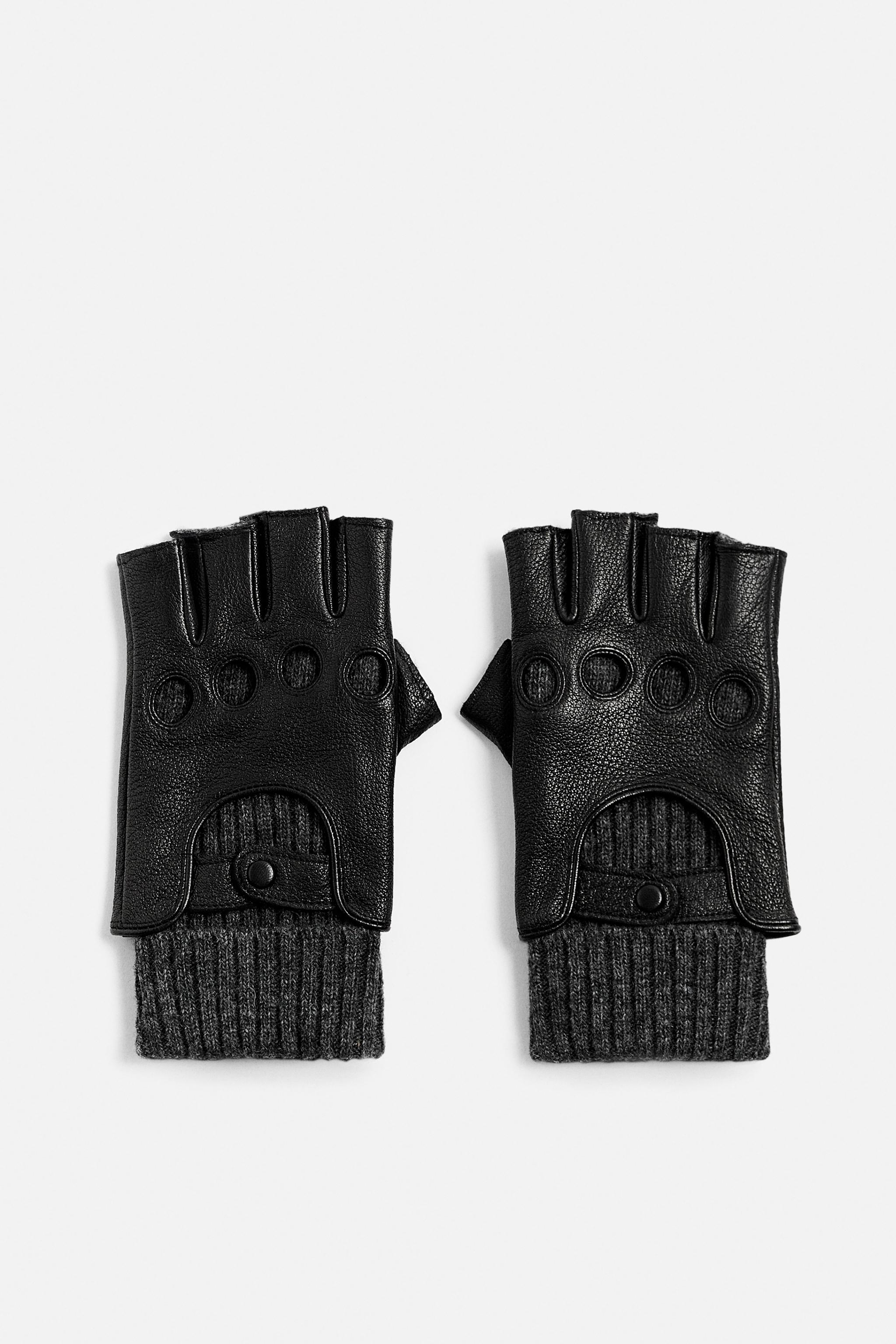 Перчатки ZARA MATCHING LEATHER GLOVES ZARA