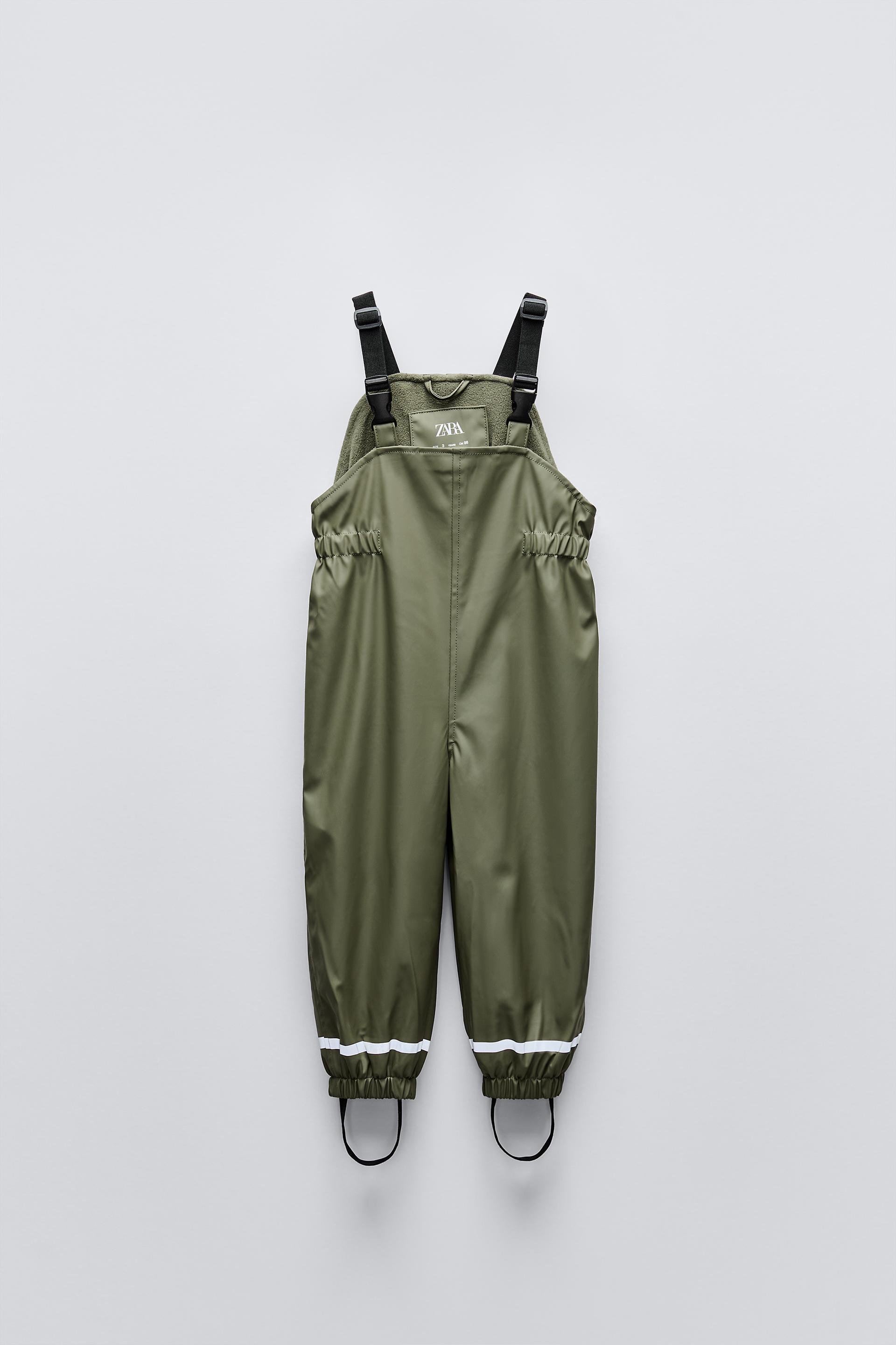 Унисекс Детские комбинезоны ZARA PLAIN RUBBERIZED OVERALLS ZARA