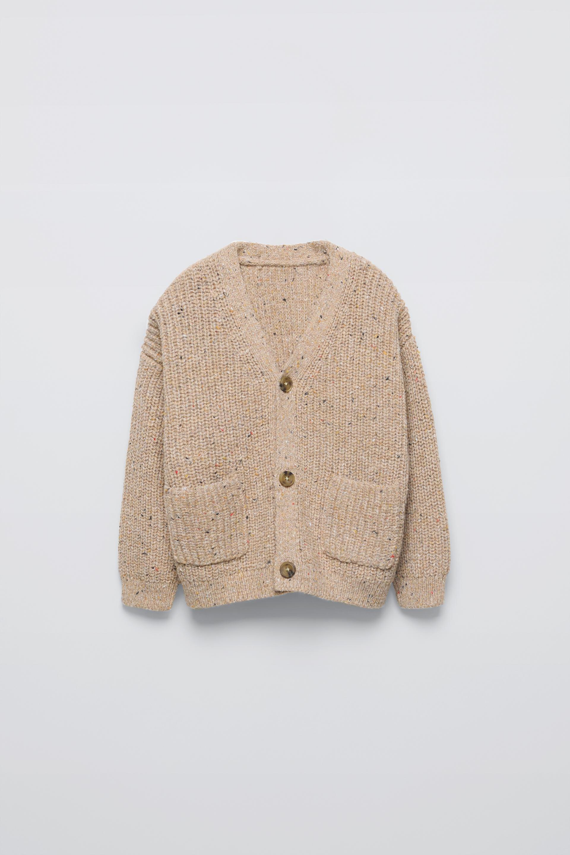 POCKET KNIT CARDIGAN ZARA