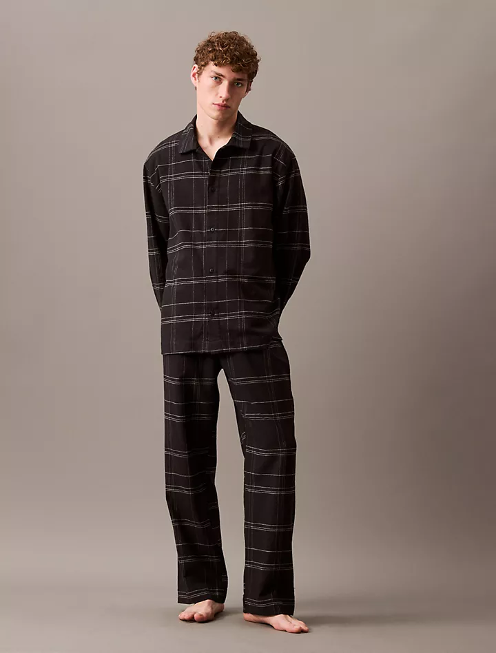 Мужские Пижамные брюки и шорты Calvin Klein Flannel Sleep Pants Calvin Klein