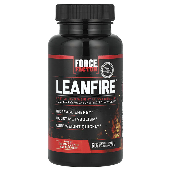 LeanFire®, 60 Vegetable Capsules (Растительные капсулы) Force Factor