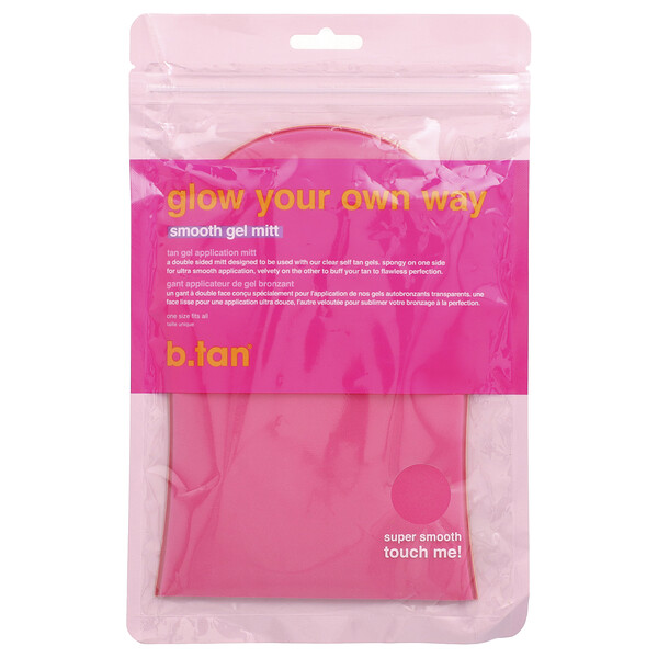 Glow Your Own Way, Smooth Gel Mitt, One Size Fits All, 1 Mitt B.Tan