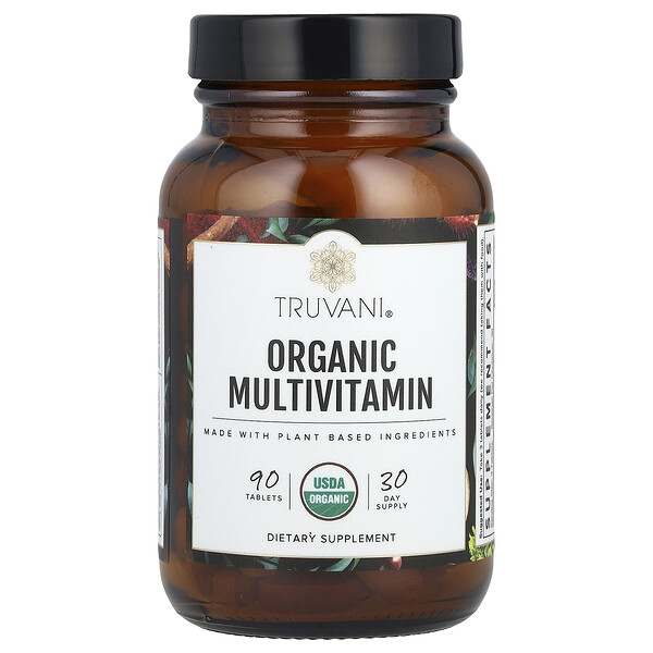 Organic Multivitamin, 90 Tablets (Таблетки) Truvani