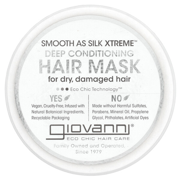 Smooth As Silk Xtreme™, Deep Conditioning Hair Mask, 10 fl oz (295 ml) Giovanni